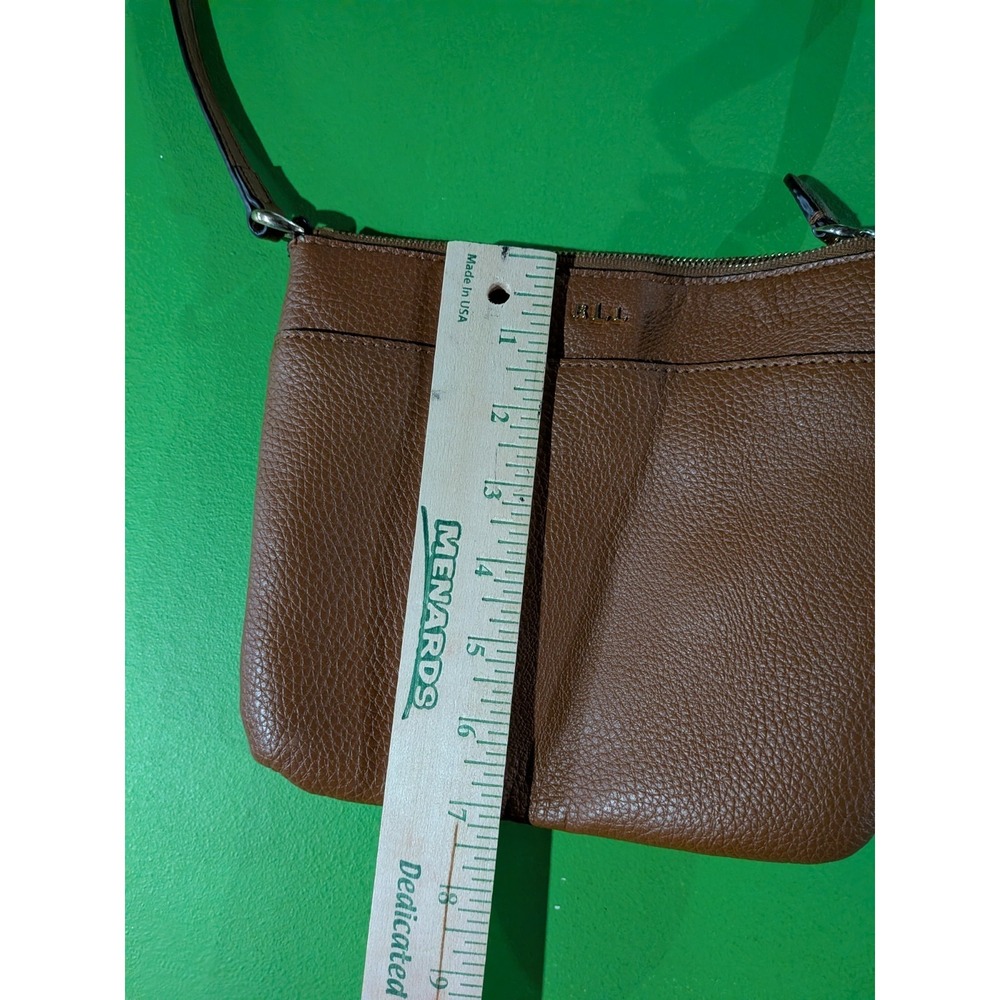 Lauren Ralph Lauren Brown Leather‎ Multi Crossbody Mini Handbag OS Shoulder Bag - Picture 10 of 10